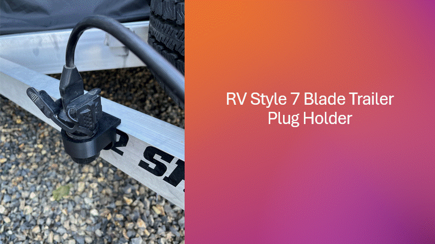 Trailer Electrical Plug Storage Bracket RV-Style