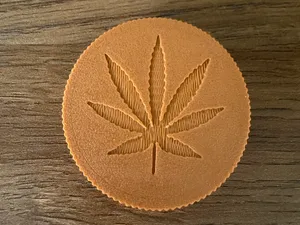 Threaded Herb Grinder with Logo – No Magnet