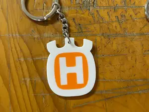 Husqvarna logo keychain