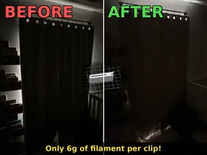 Command Strip Curtain Clip – Stop Light Leaks (6g)