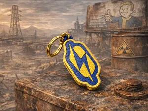 Vault 33 Inspired Keychain | Post-Apocalyptic