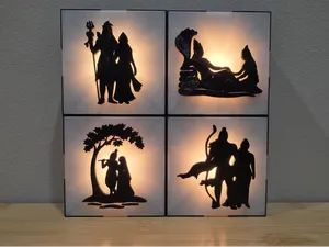 Hindu Gods & Goddesses Tile Lamp
