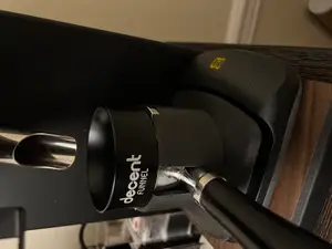 Skale magnetic tray and Decent portafilter holder