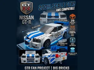 200% Scale Nissan GTR Fast & Furious Big bricks
