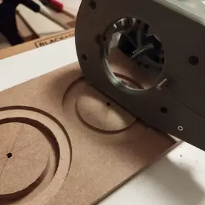 circle-cutting jig for plunge base of Katsu routers