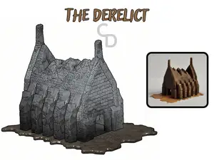 Derelict Cathedral Tabletop Ruin Church Temple