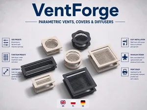 VentForge — Parametric Vents, Covers & Diffusers