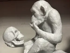 Monkey with Skull