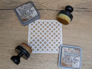 Gitter-Muster - Grid-Pattern Stencil/Schablone