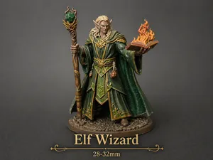 Elf Wizard - DND miniature
