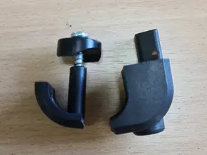 A fragment of a lawnmower handle
