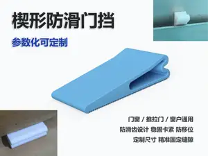 可定制尺寸楔形防滑门挡:门窗 / 推拉门 / 窗户通用 防滑齿缝隙固定 多材质兼容