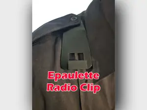 TPU Epaulette Tethered Radio Clip