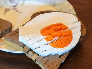 Articulated Flexi Fried Egg on Toast Fidget
