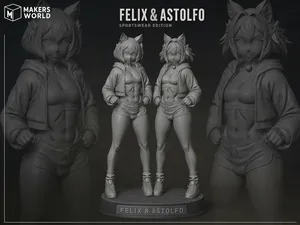 Felix and Astolfo: Femboy duo on the sports wave