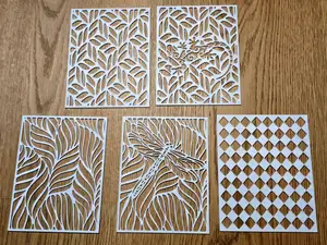 Stencil Template Nature Pattern Craft Set