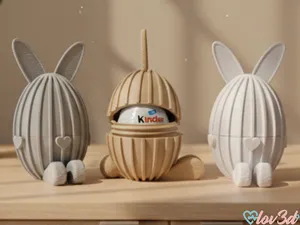Easter Bunny Surprise Egg Holder (Screw Lid)