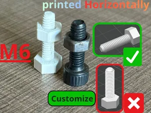 M6 20 mm screw and bolt