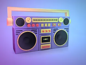 80s style boombox