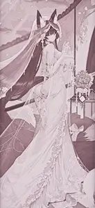 【碧蓝航线/Azur Lane】武藏婚纱浮雕画,武藏透光浮雕