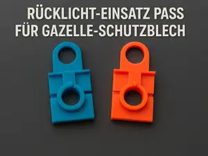 Rücklicht-Einsatz passend für Gazelle-Schutzblech