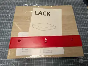 Ikea Lack shelf drill guide / jig