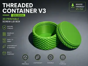 Threaded Container V3 | New improved Design