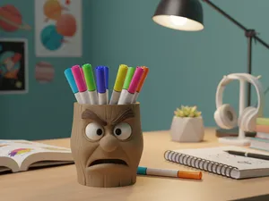 Grumpy Tree - pen holder
