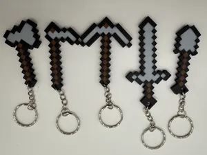 Minecraft Keychain Set – 5 Designs in One File
