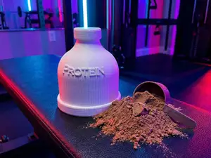 protein powder travel container funnel