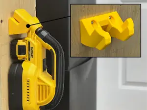 Wall mount for DeWalt DCV517 Portable Vacuum 20V
