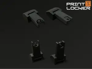 (100% Printable) Flip Up Iron Sights