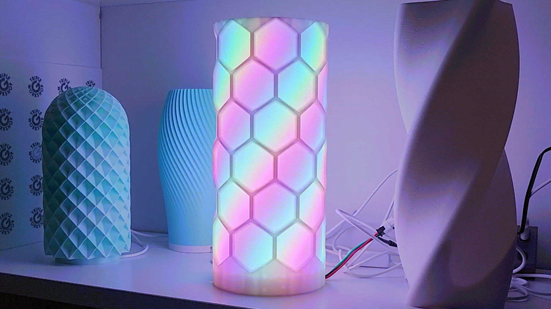 ⬡ Hex Lamp for LED Strip Lights