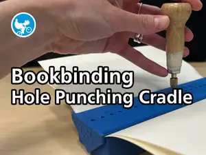 Bookbinding Hole Punching Cradle