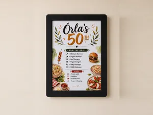 A4 Poster Frame with Removable Stands - No Support