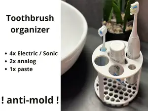 Toothbrush organizer holder stand Sonicare Oral-B