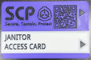 SCP Janitor Keycard Prop|Secret Laboratory Game
