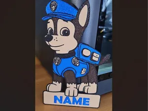 Chase paw patrol - tu nombre