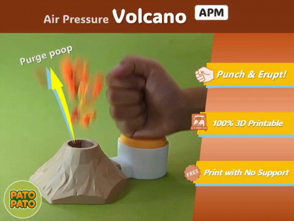 Air pressure volcano - APM