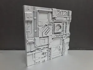 Sci-Fi Scene - Base Interior Wall Panel type C