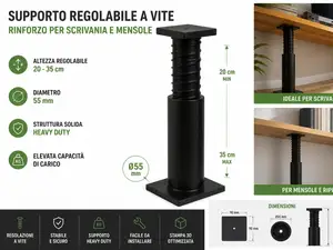Supporto regolabile a vite 20-35 cm
