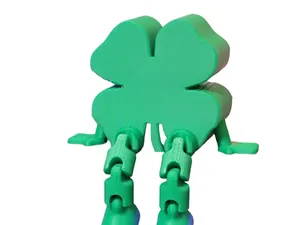 Articulated Shamrock Buddy - Four Leaf Clover