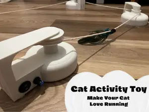 Cat running toy - chase the mouse!