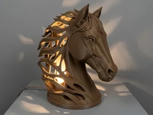 Dynamische Pferde-Lampe & LED Teelichthalter