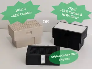 Bigger Carbon & Hepa Filter for BambuLab X1C & P1S
