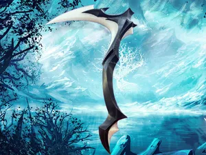 Life Sized SoulStrife Scythe from VALORANT