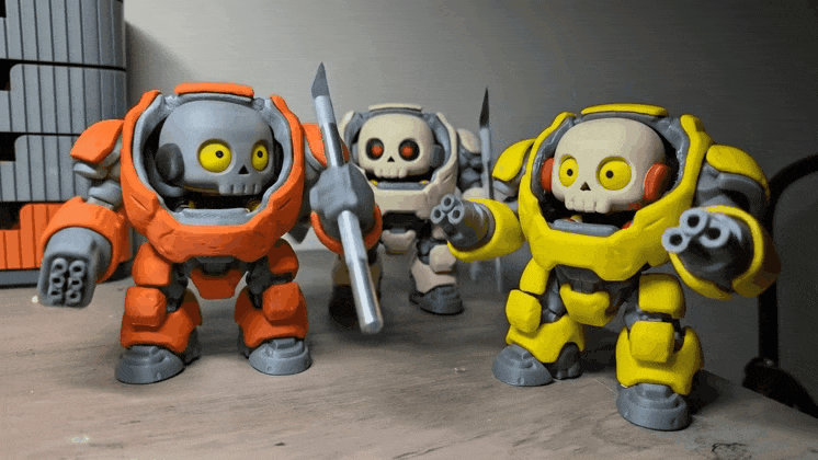 CorePod: Snap-Fit Mecha Suit for Skullbotz Pilots