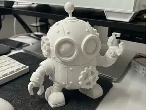 Cute Steampunk Robot Buddy | Little Gear Bot