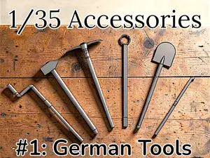 1/35 tank accessories: German tools