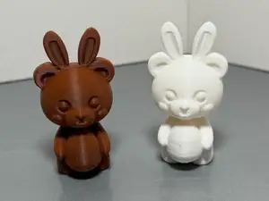 Easter Teddy Bear with Bunny Ears and Egg
